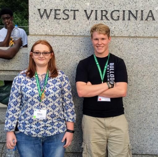 Deban Clevenger and Joesph Heckert represented Doddridge County along with 16 other 4-H members from across the state.