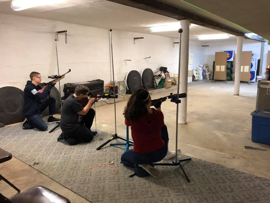 Three in Kneeling Position from Regional Air Rifle Qualifier