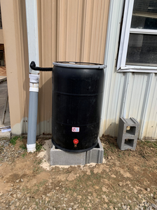 water barrel fully installed