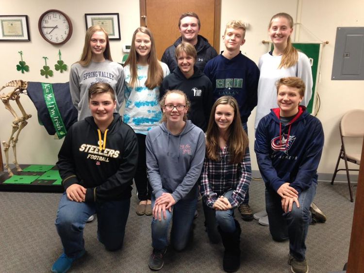 Wayne County 4-H Ambassadors; group of teenagers pose for a photo