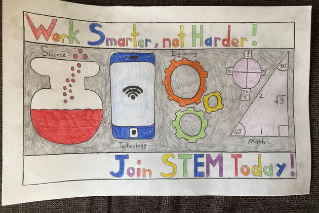 Andrew Tyska Ohio County 2021 State 4-H STEM Poster Winner Senior Division "Work Smarter, Not Harder. Join STEM Today!"