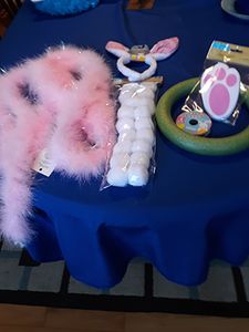 Materials to make Bunny Wreath