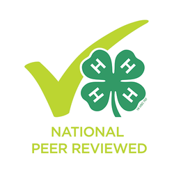 National 4-H Peer Reviewed Checkmark of Approval.
