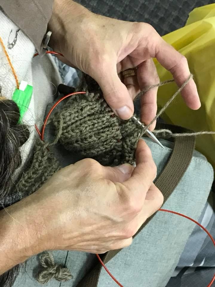 Crochetting