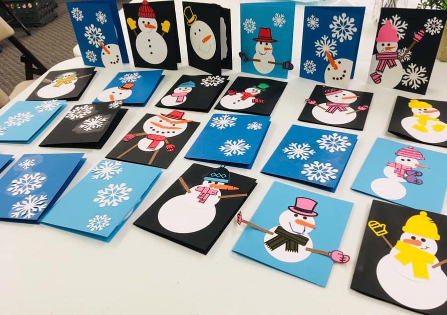 Winter Cards Bring Cheer to Wayne Nursing Home Residents