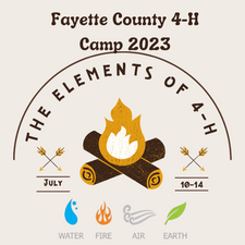 Fayette County 4-H Camp 2023 | The Elements of 4-H | Water-Fire-Air-Earth