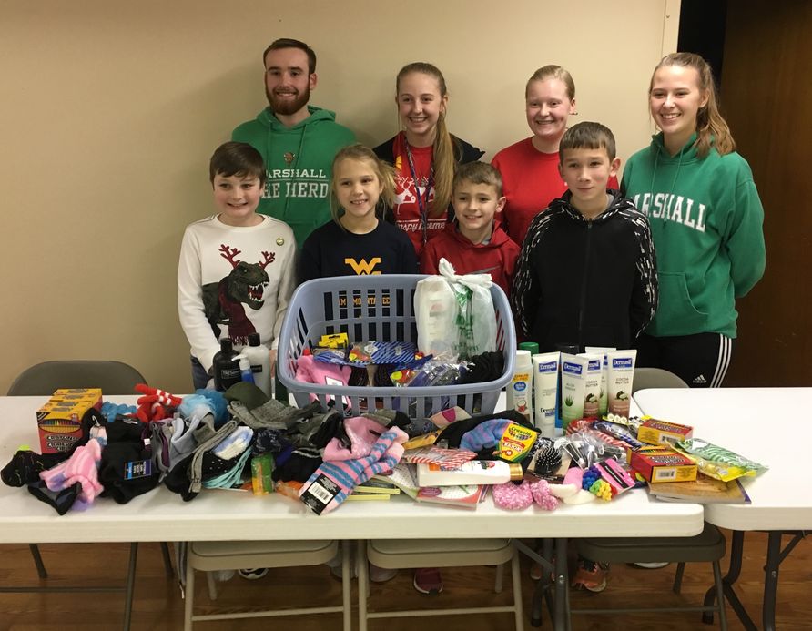 Members of Wayne County's Whites Creek Critters 4-H Club collected items to give to patients at Mildred Mitchell Bateman Hospital.