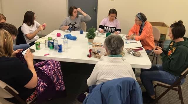 CEOS Members Teach Residents How to Crochet