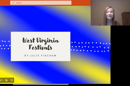 Julie Fincham Jefferson County West Virginia Festivals 2021 State 4-H Presentation Expo Presentation
