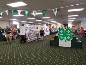 4-H exhibit hall at the State Fair 2021