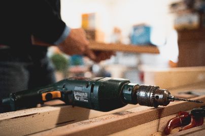 drill on lumber