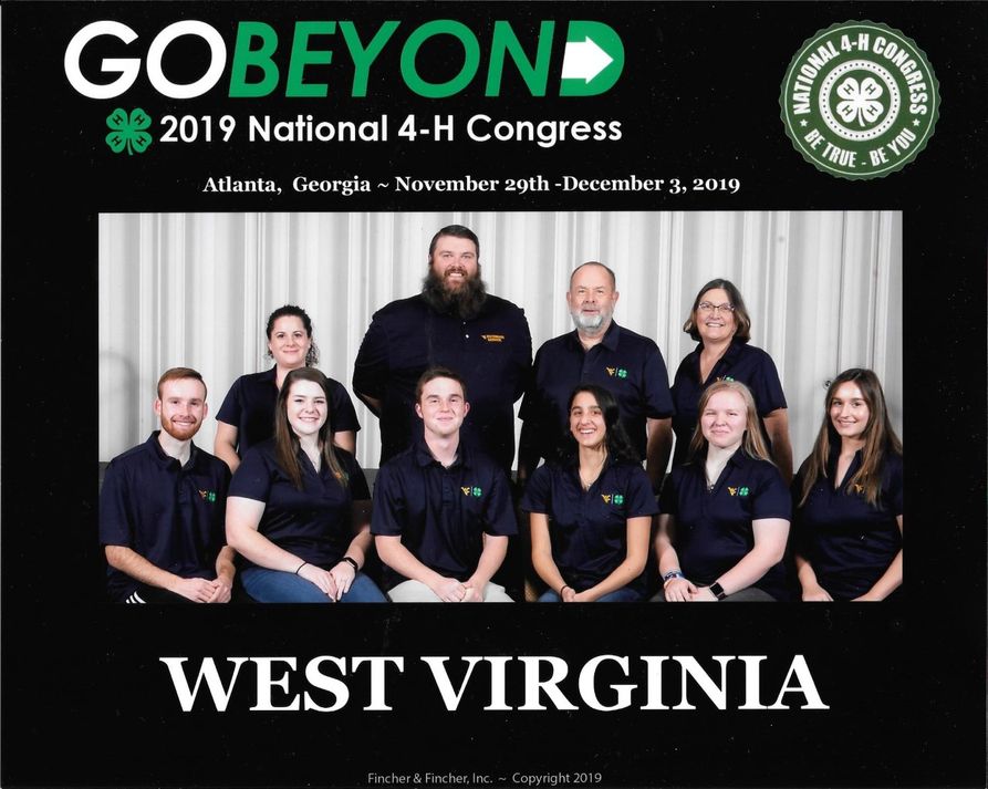 Go Beyond 2019 National 4-H Congress Atlanta Georgia November 29th - December 3, 2019 West Virginia 