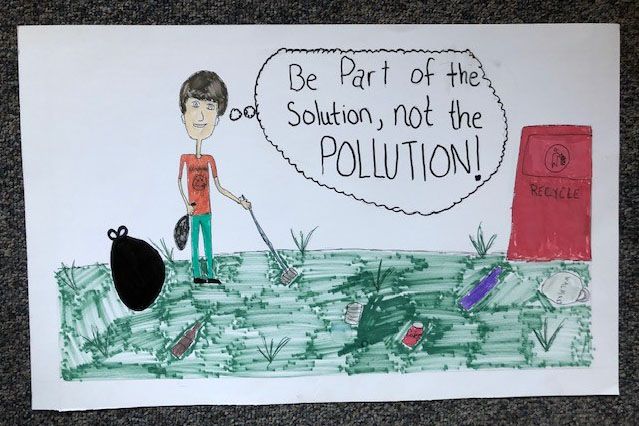 Noah Forshey Wood County 2021 State 4-H Civic Engagement Poster Senior Division Winner "Be Part of the Solution, not the POLLUTION!"