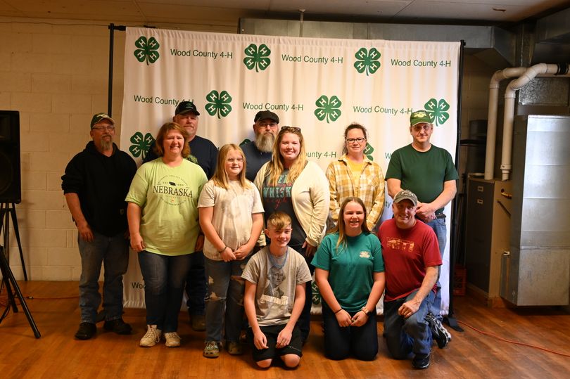 Wood County 4-H Shooting Sports Members pictured with awards