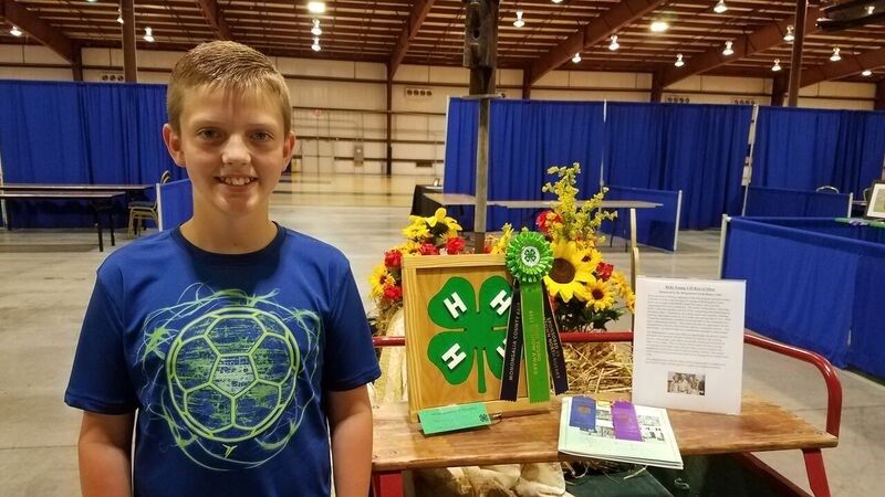 Gage Willis was awarded the first ever Roby Young Best of Show award for the 4-H puzzle he made and will receive a $100 premium prize from the Morgantown North Rotary Club. How How!