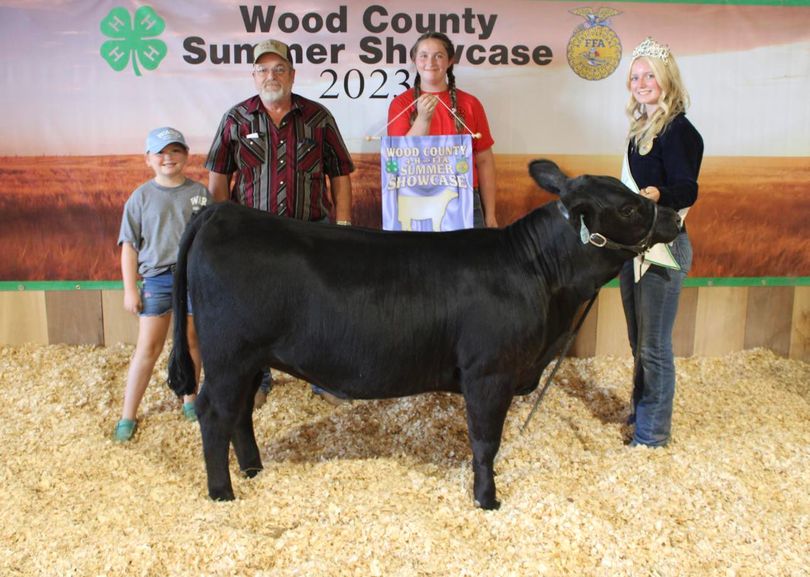 A girl and her Champion Feeder Heifer